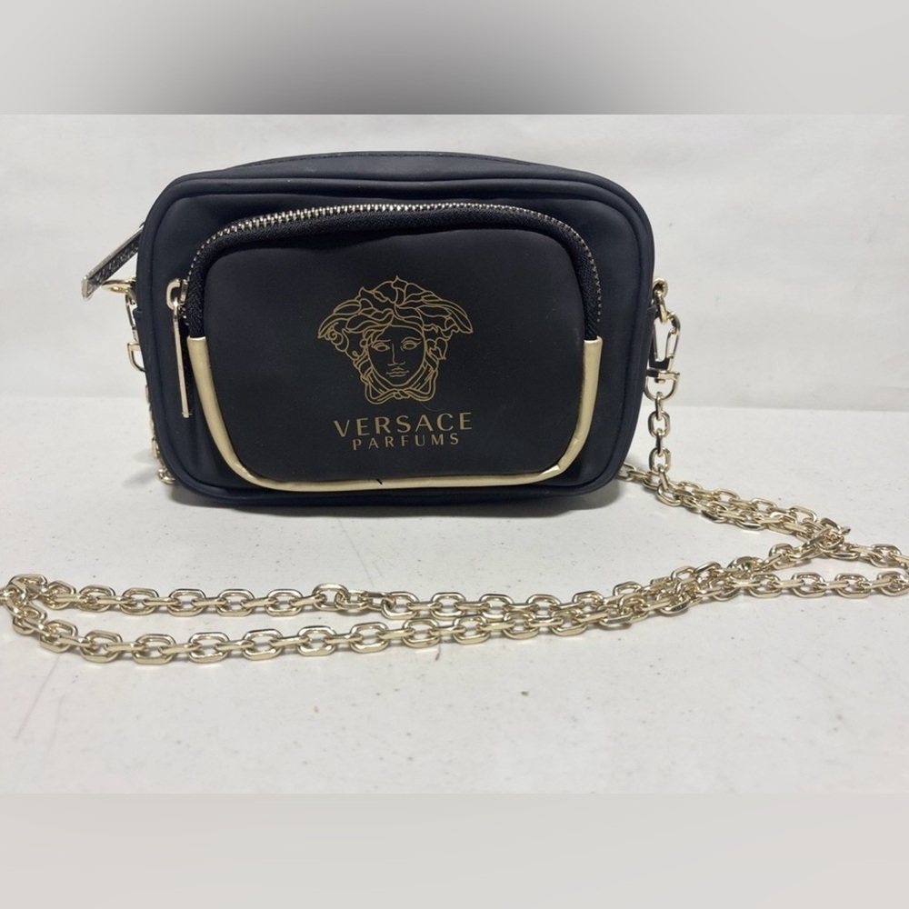 Versace Black and Gold Crossbody
